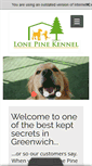 Mobile Screenshot of lonepinekennel.com